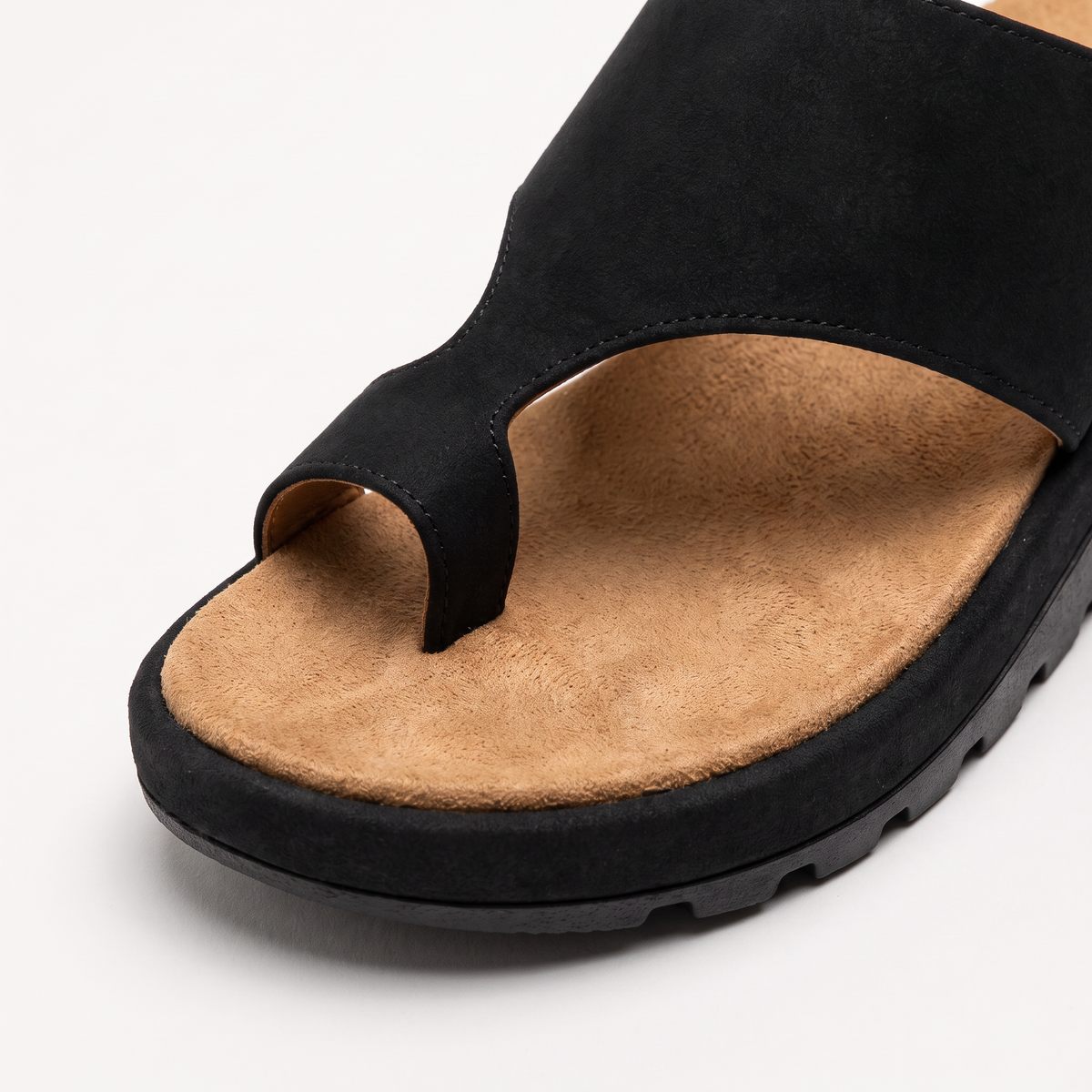 Sandales à bride d’orteil et semelle compensée — Amielle Paris — vue 8