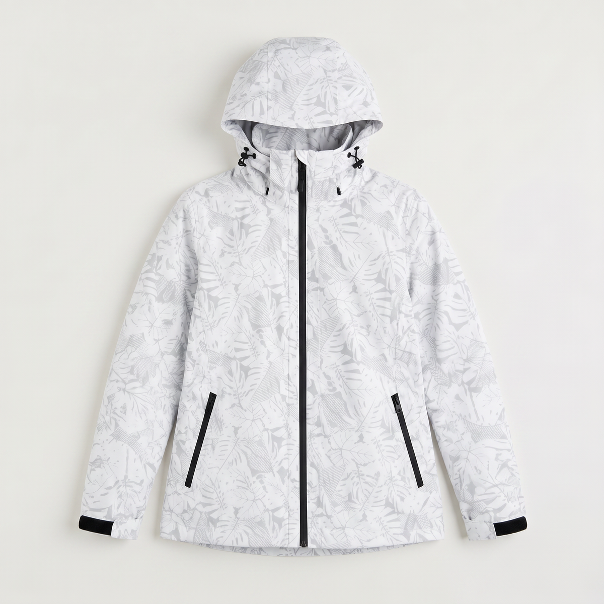 Veste légère à capuche et imprimé feuilles — Amielle Paris — vue 6
