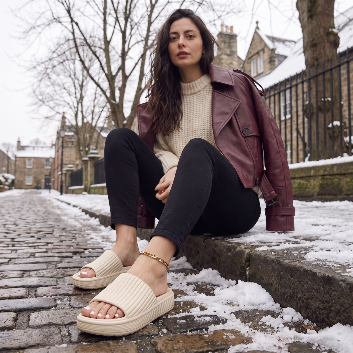 Mules à semelle épaisse rembourrée — Amielle Paris — vue 2