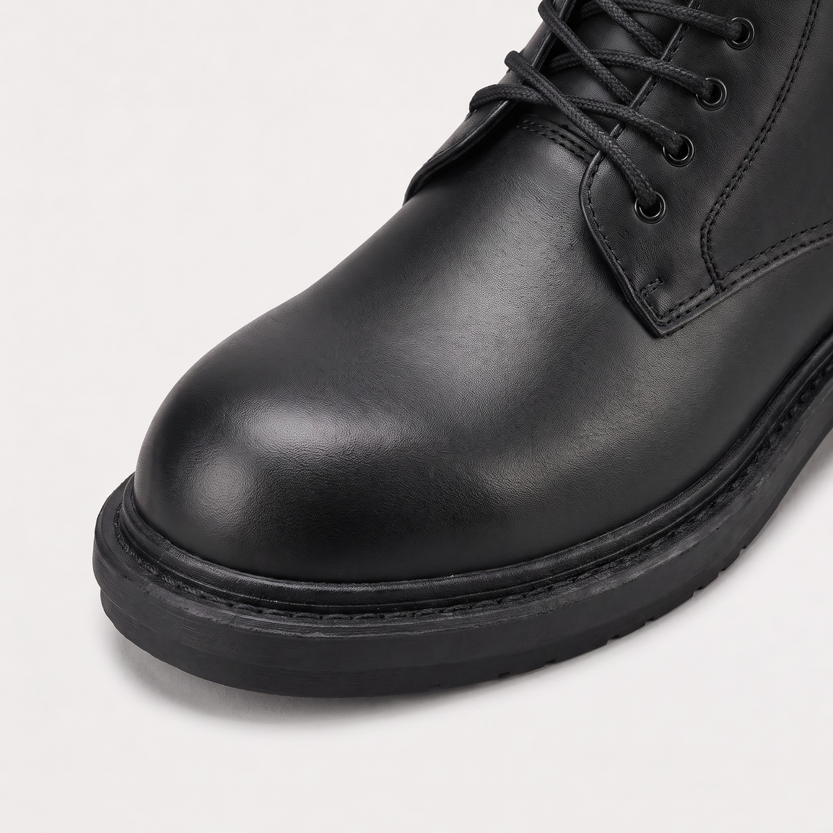 Bottines à lacets et zip intérieur, talon bloc — Amielle Paris — vue 3