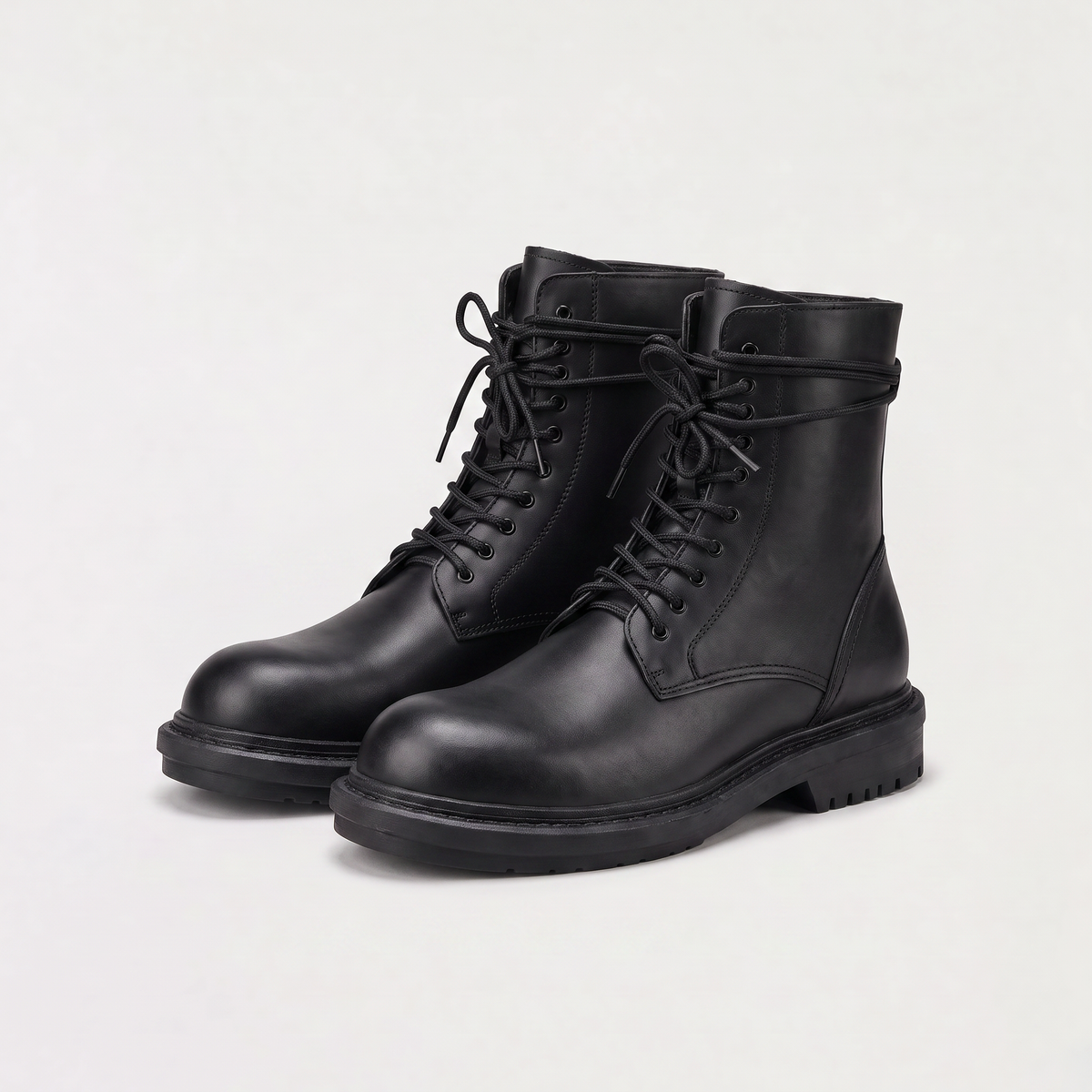 Bottines à lacets et zip intérieur, talon bloc — Amielle Paris — vue 4