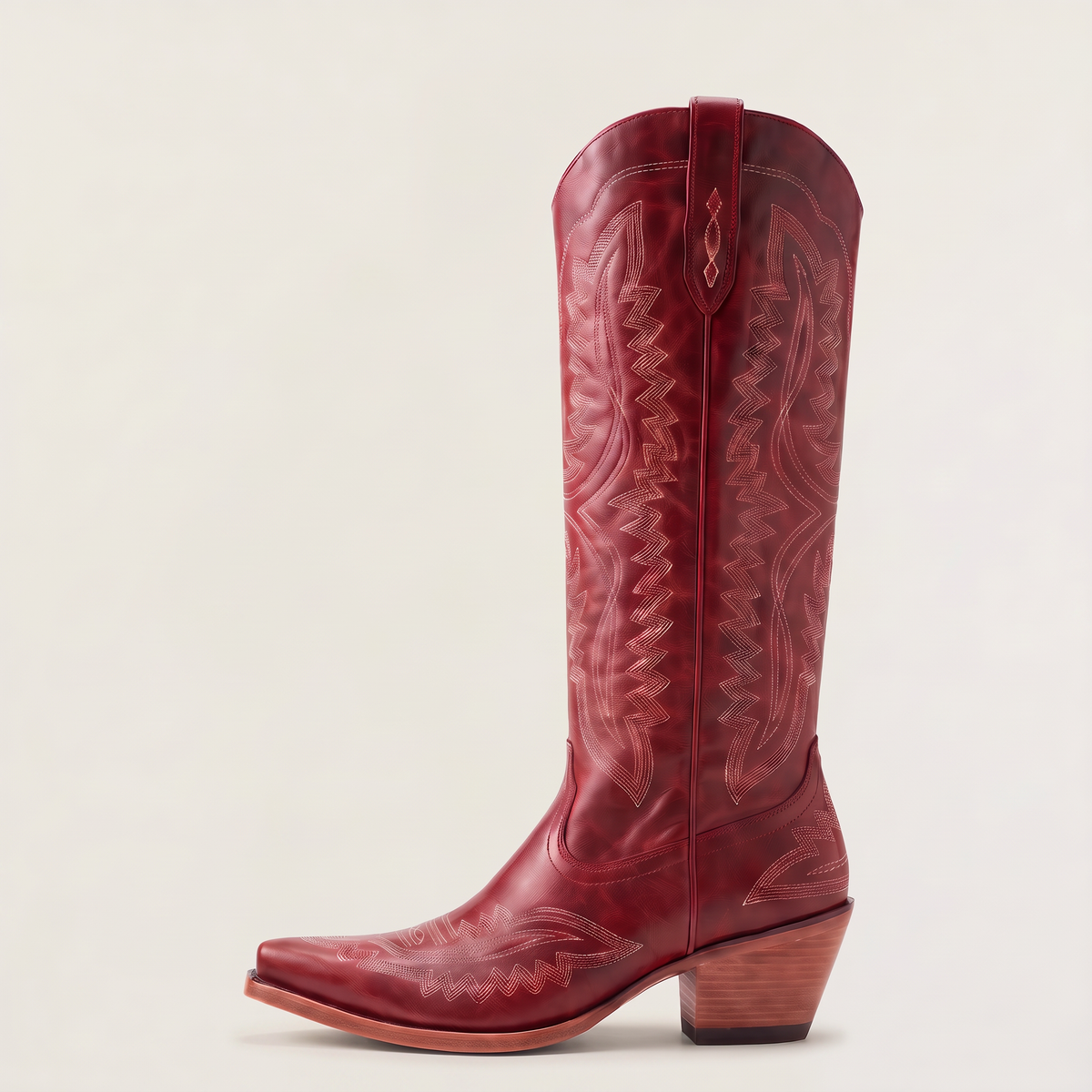 Bottes western hautes à surpiqûres contrastantes — Amielle Paris — vue 6