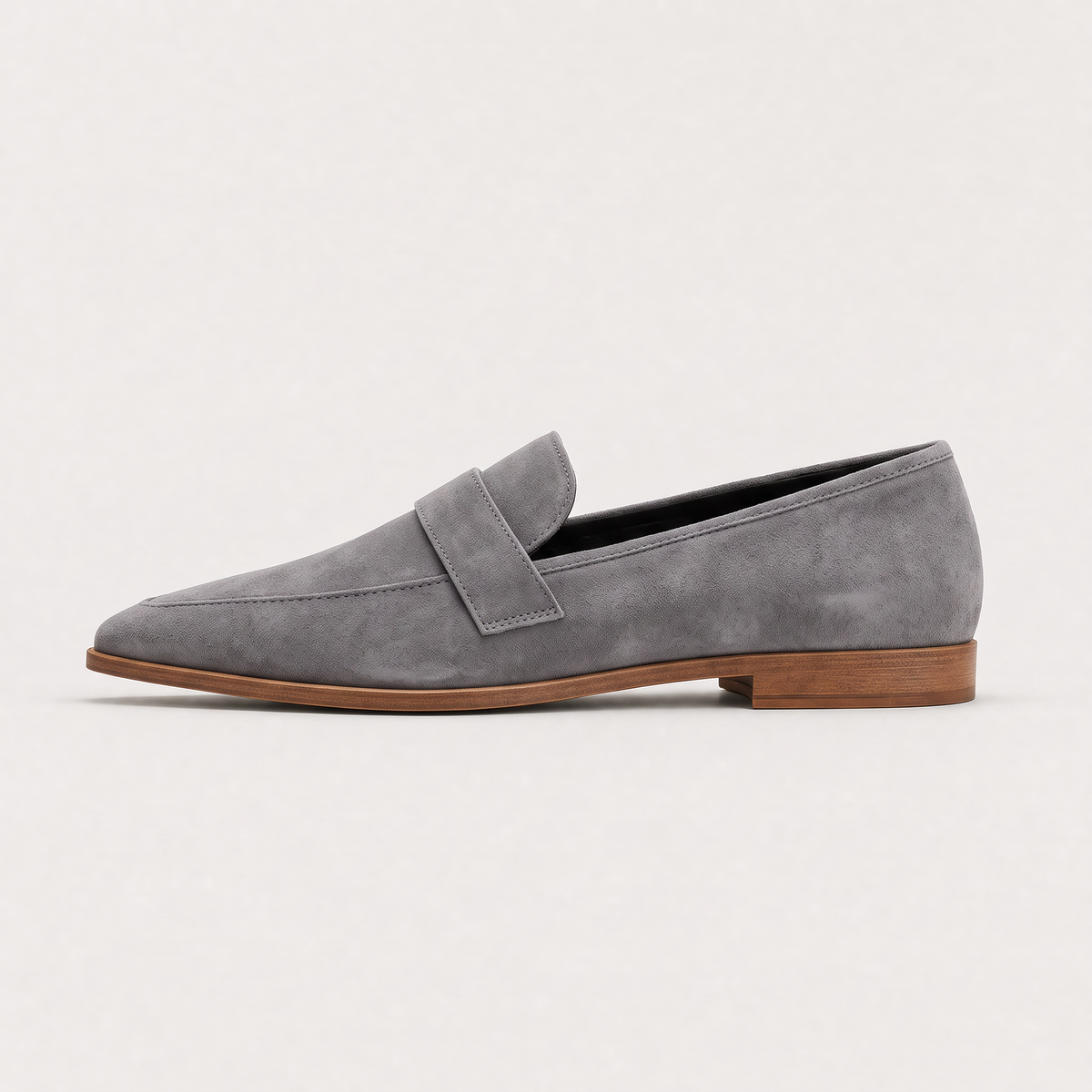 Mocassins aspect daim à patte et bout amande — Amielle Paris — vue 6
