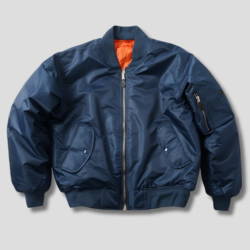 Lucas — Bomber femme zippé à poche de manche — Amielle Paris