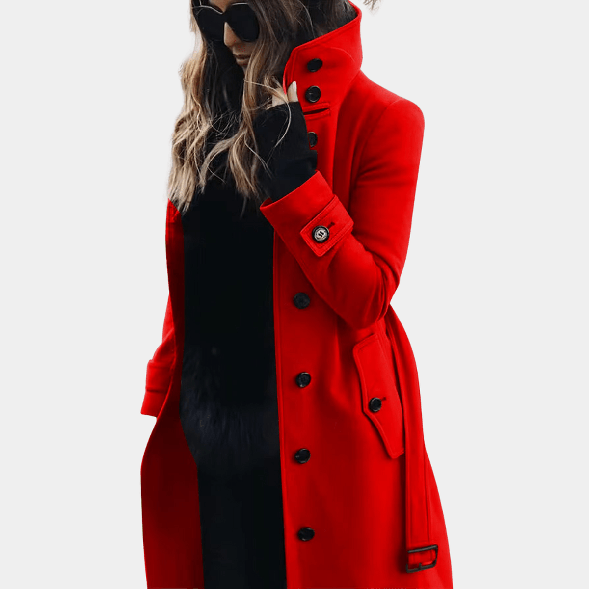 Alicia — Manteau ajusté à doublure matelassée — Amielle Paris