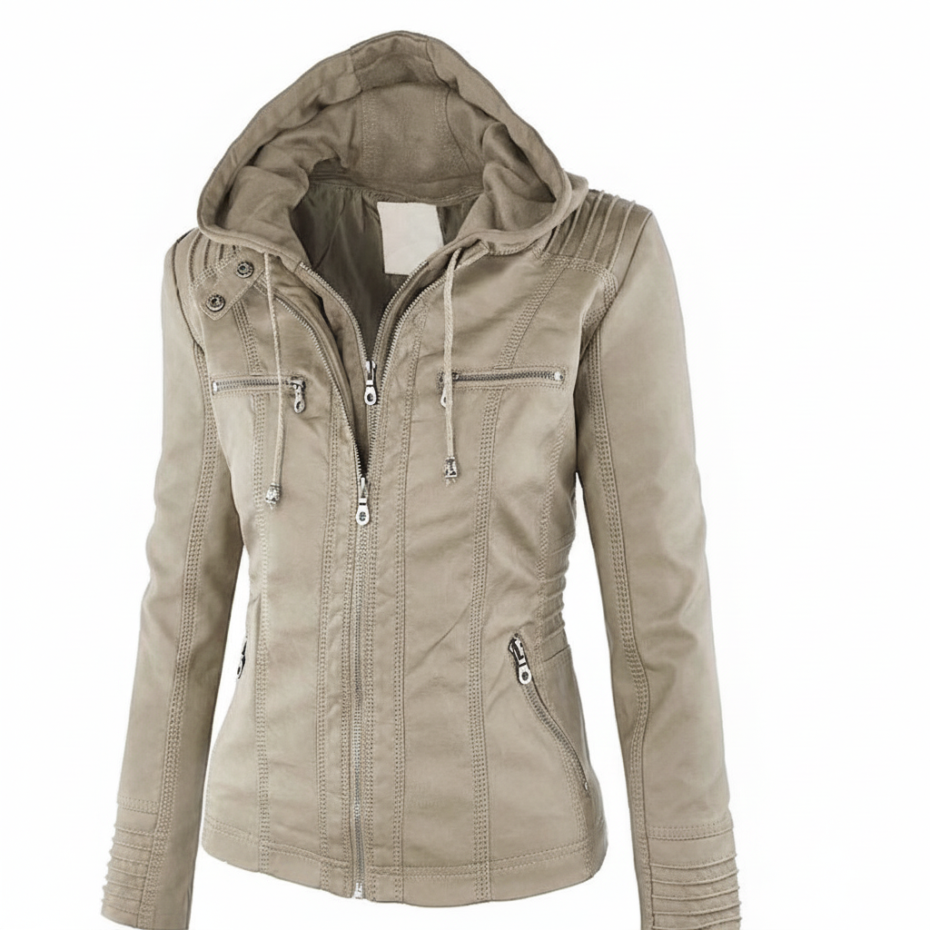 Eden — Veste matelassée ajustée à capuche — Amielle Paris