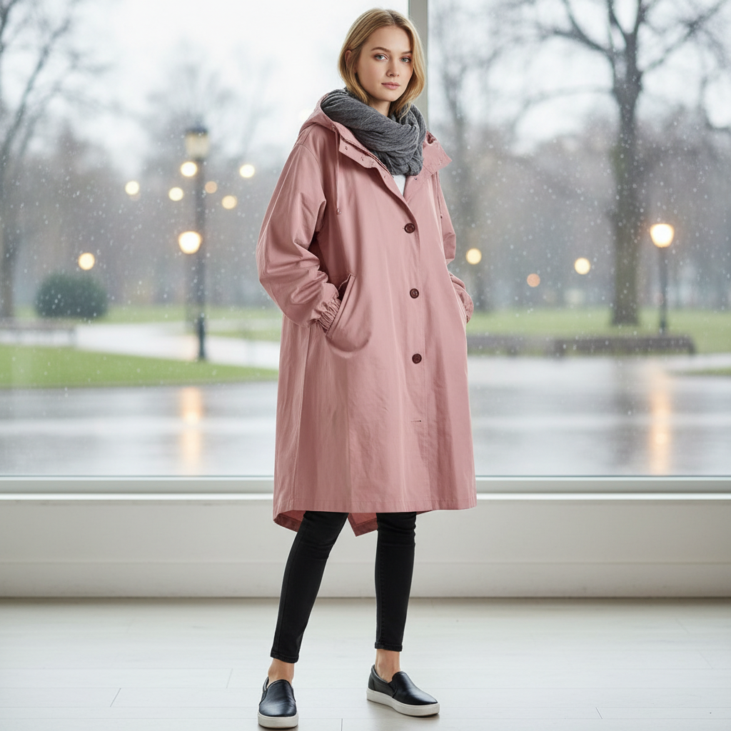 Ruth — Veste légère déperlante à capuche — Amielle Paris