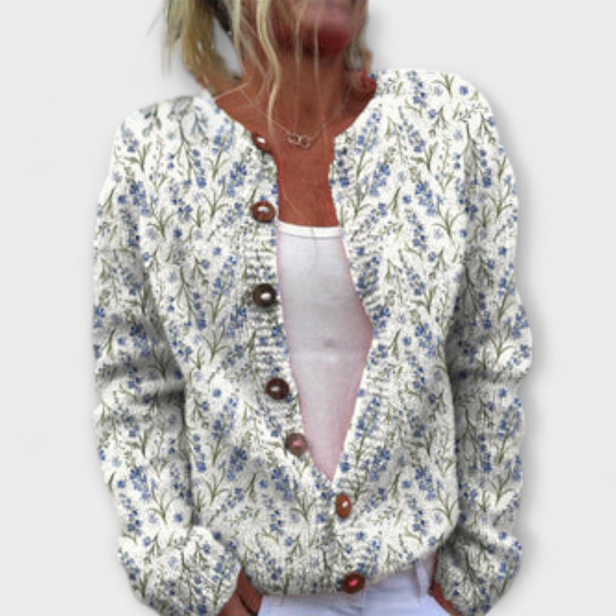 Mira | Cardigan à petites fleurs