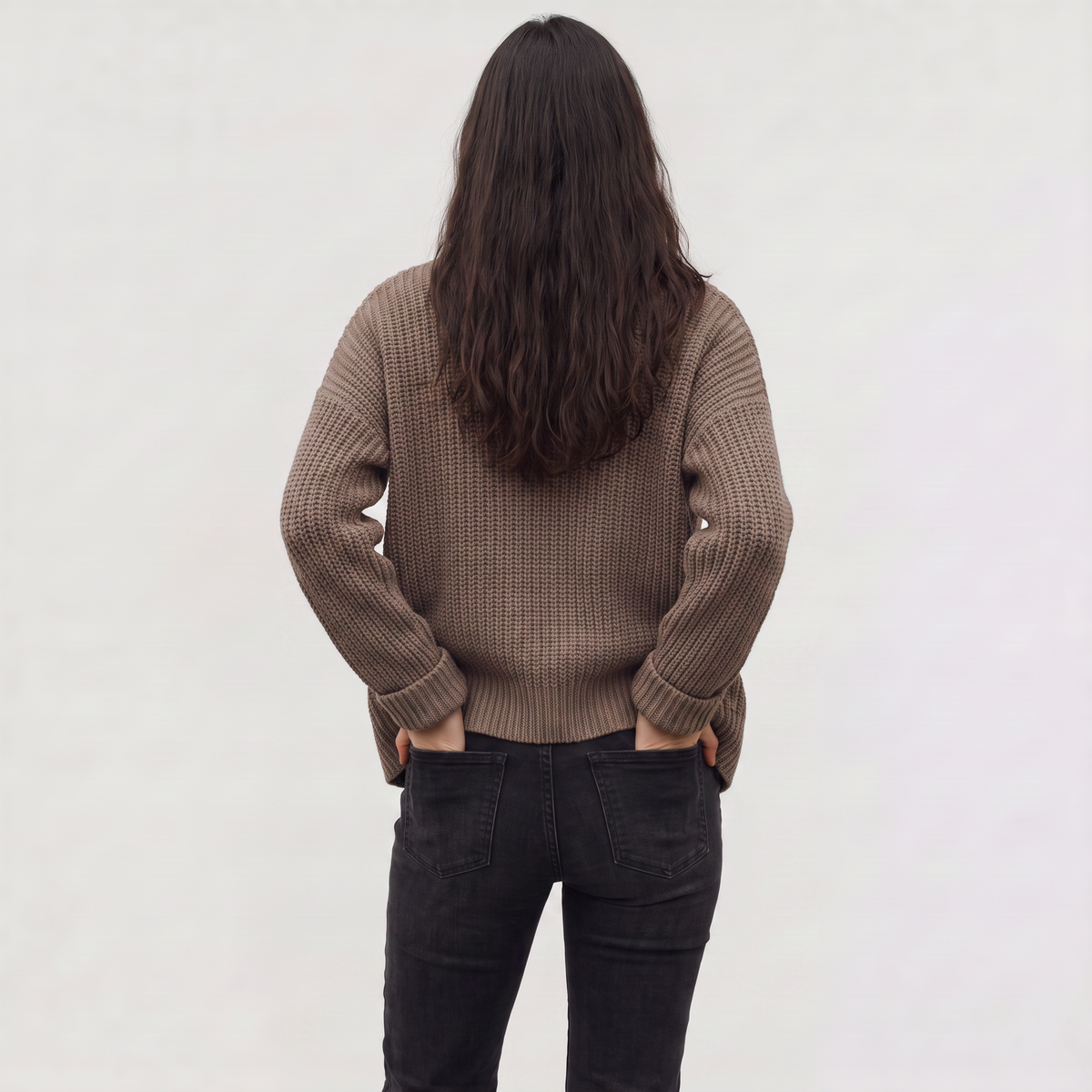 Cardigan long ouvert en maille légère — Amielle Paris — vue 4