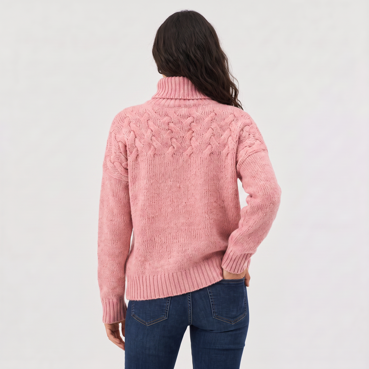 Pull décontracté en maille à col roulé — Amielle Paris — vue 6