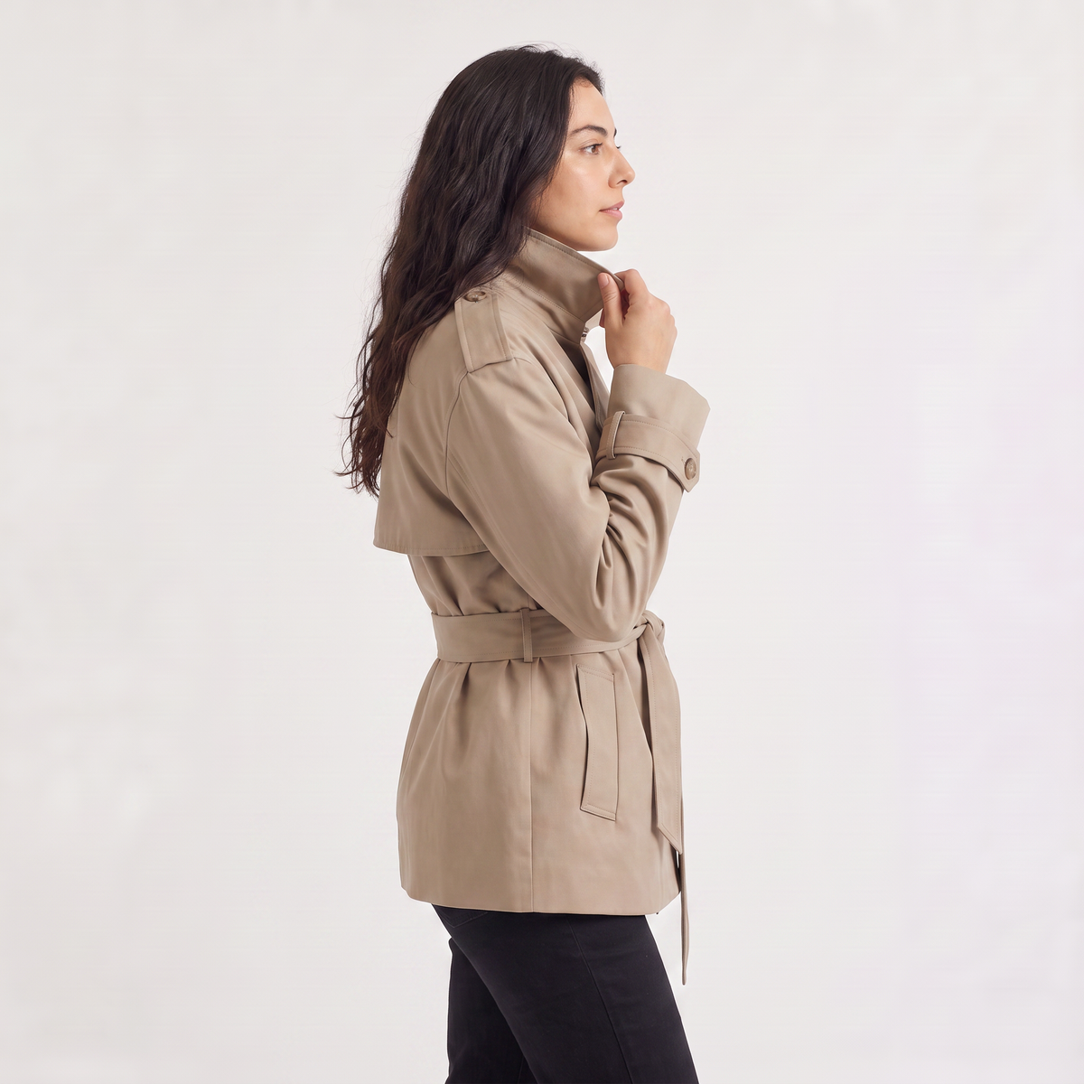 Manteau court ample en laine mélangée — Amielle Paris — vue 5