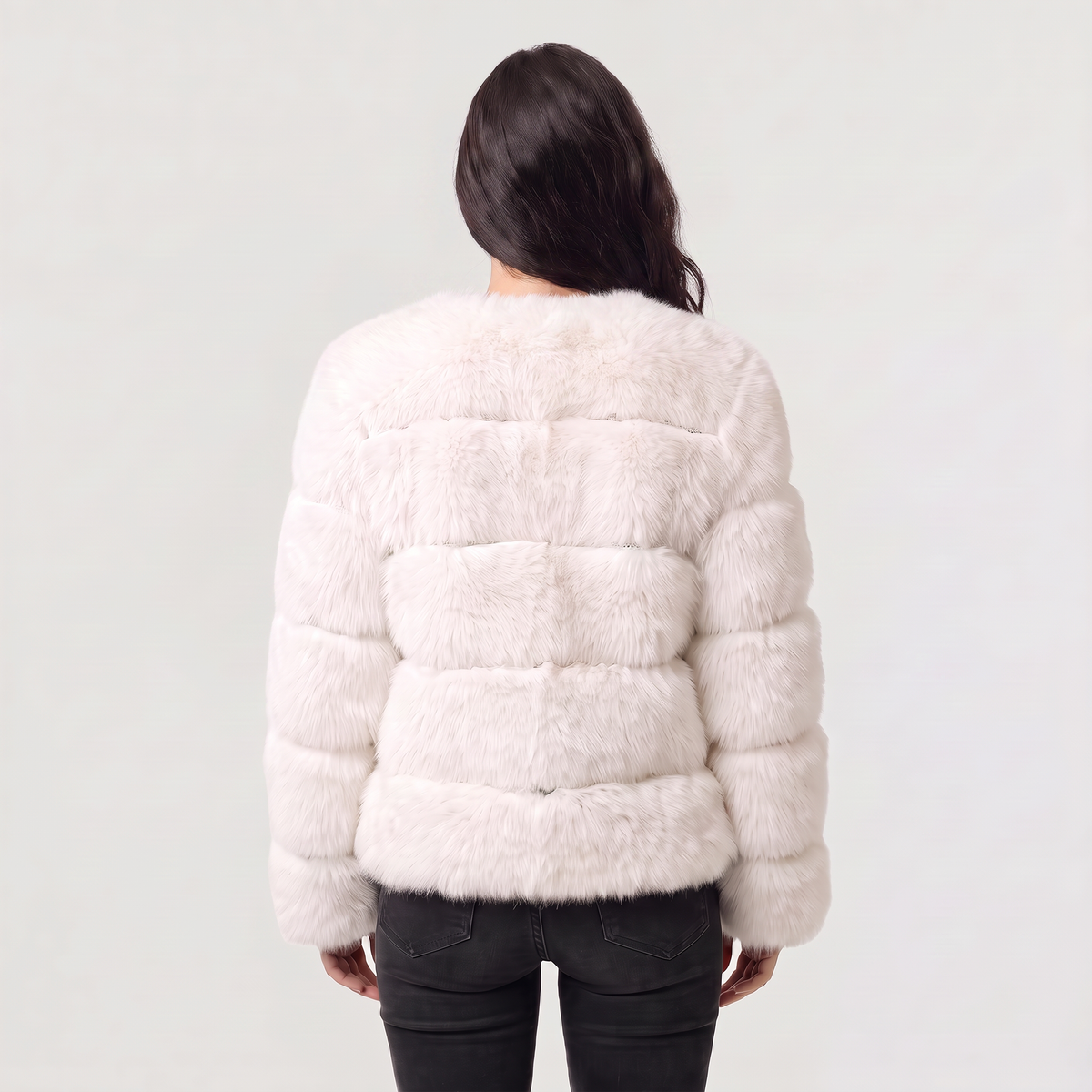 Veste en fausse fourrure à fermeture dissimulée — Amielle Paris — vue 6