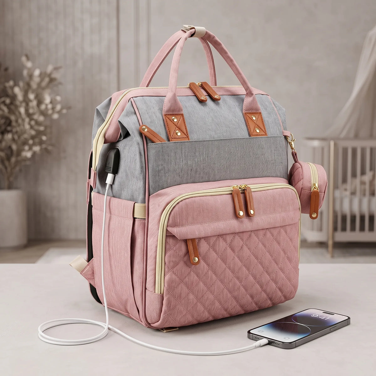 Sac à dos à langer avec accessoires de change — vue 10