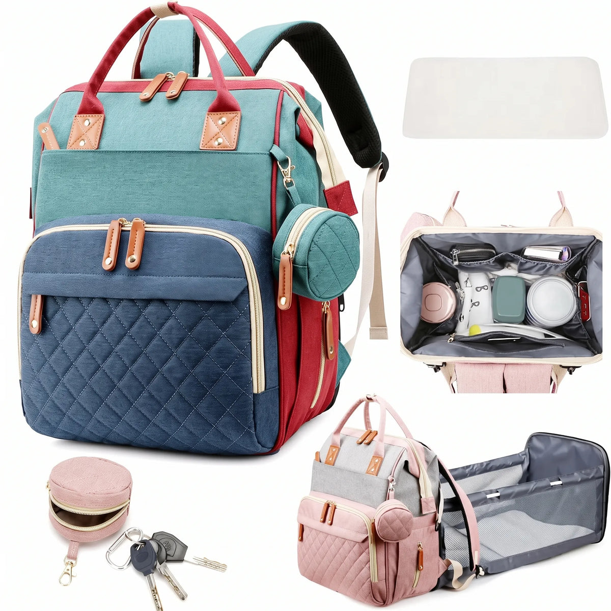 Sac à dos à langer avec accessoires de change — vue 21