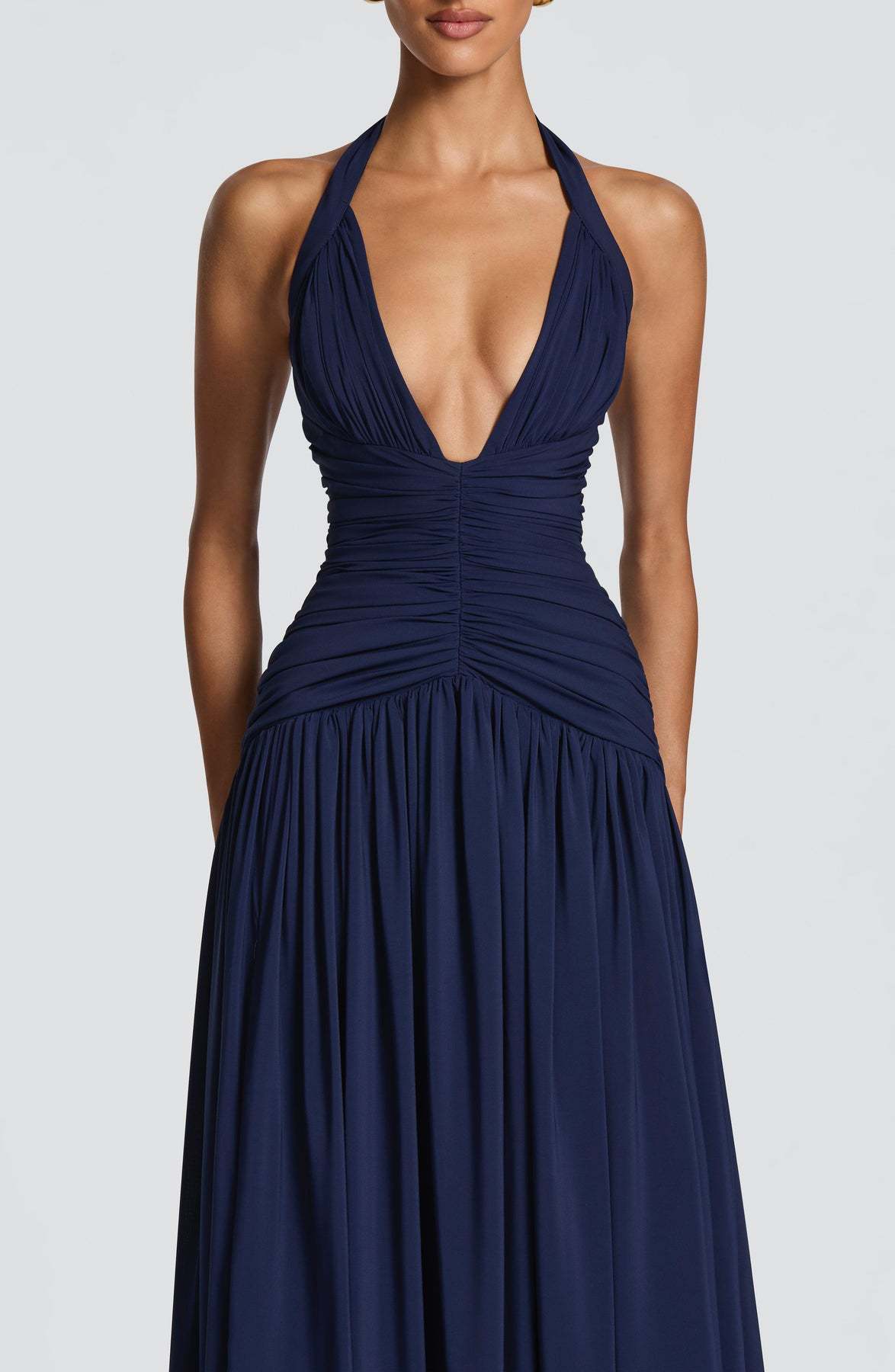 Robe longue dos nu à fente — Coline — Amielle Paris