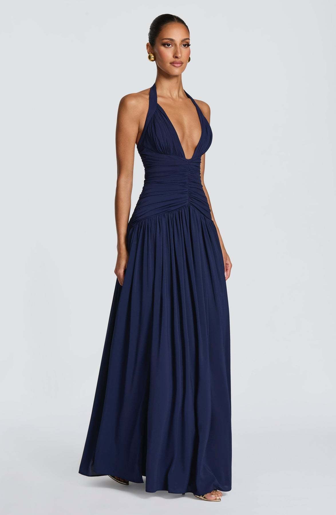 Robe longue dos nu à fente — Coline — Amielle Paris