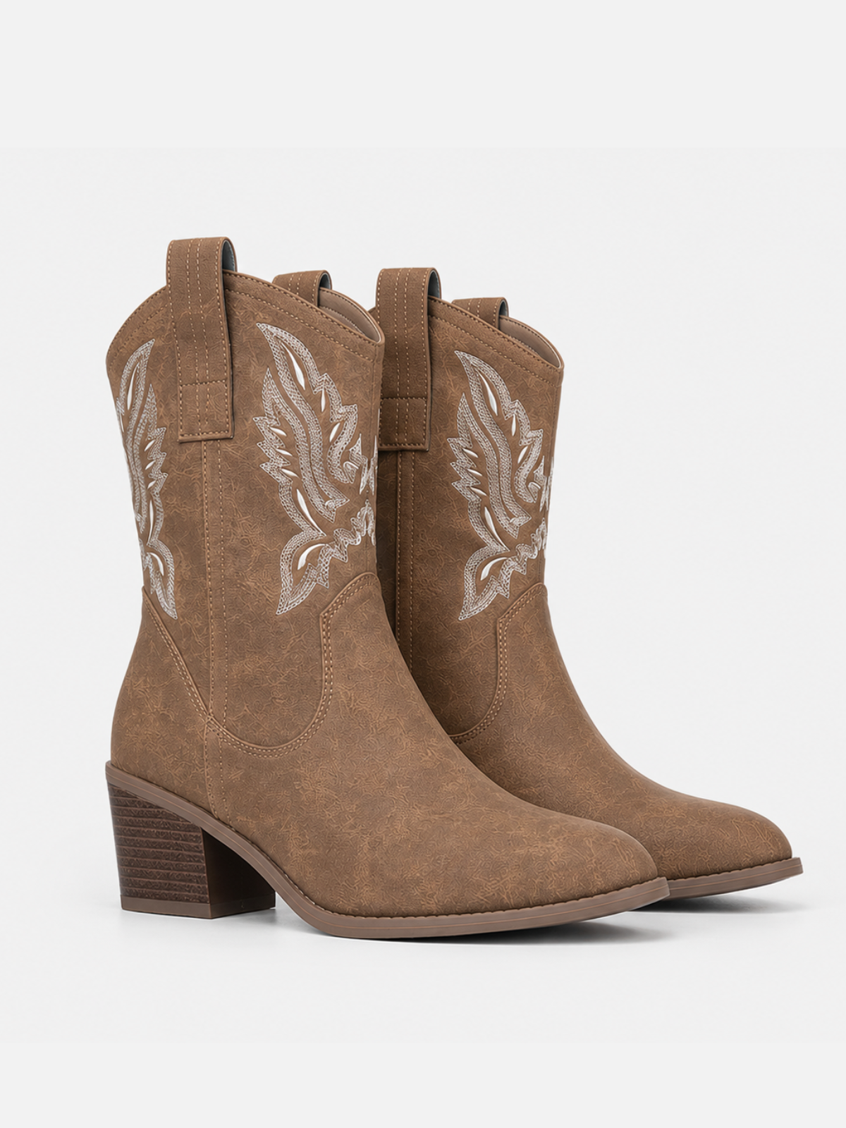Bottines western brodées Julia — Amielle Paris