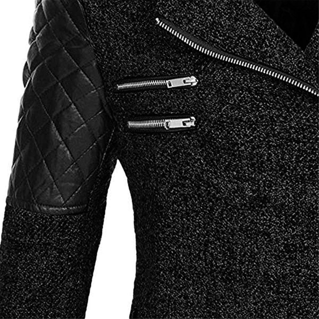 Manteau à capuche et zip asymétrique ceinturé — Amielle Paris