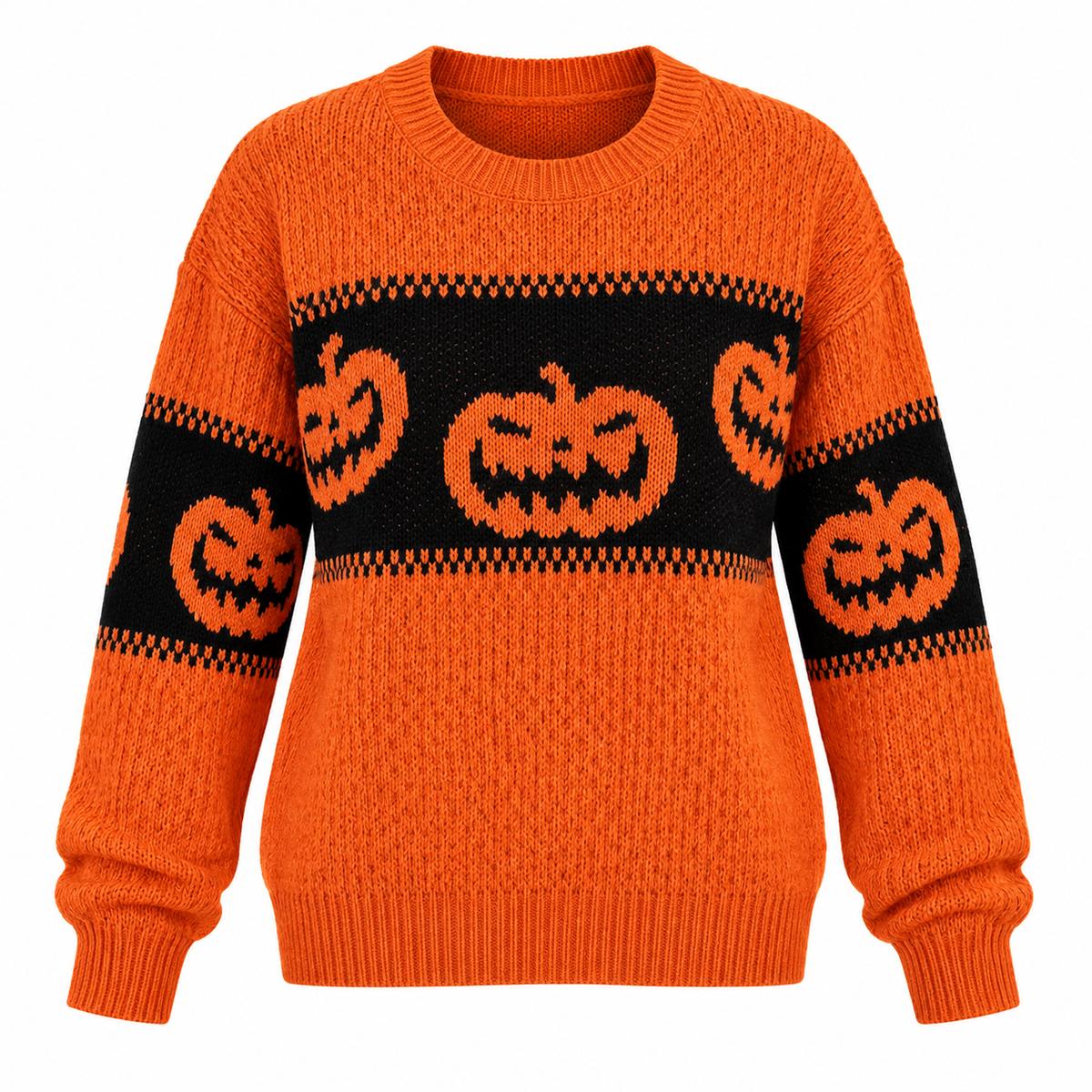 Pumpkin Wink — Pull Halloween à citrouilles — vue 2