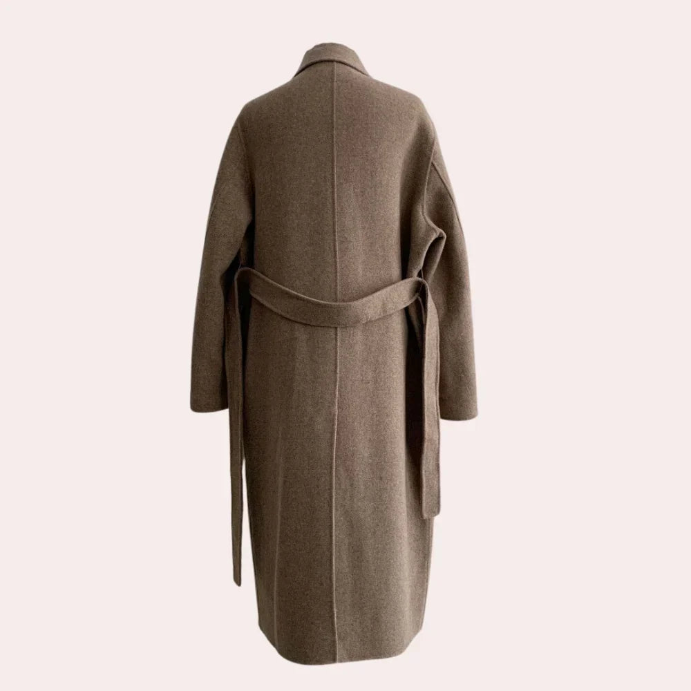 Sienna — Manteau ample croisé et ceinturé — Amielle Paris