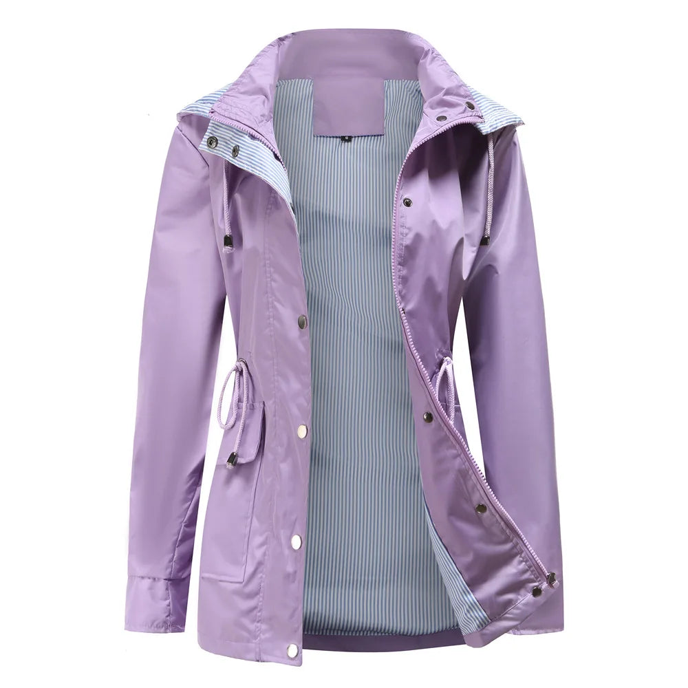 Parka à capuche amovible et taille ajustable — Amielle Paris