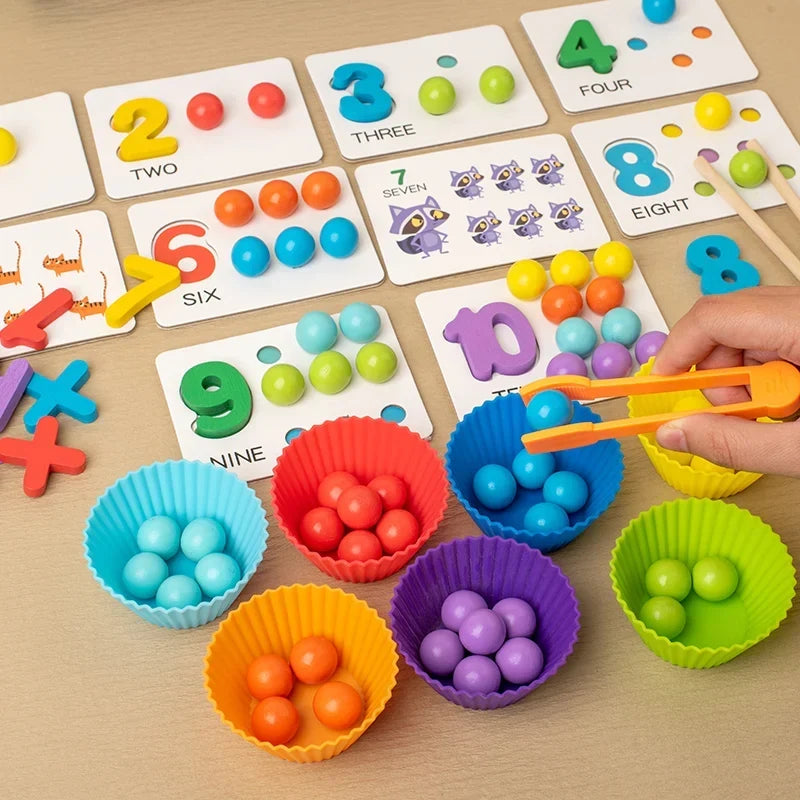 Jeu de tri de perles avec 7 bols colorés — vue 4
