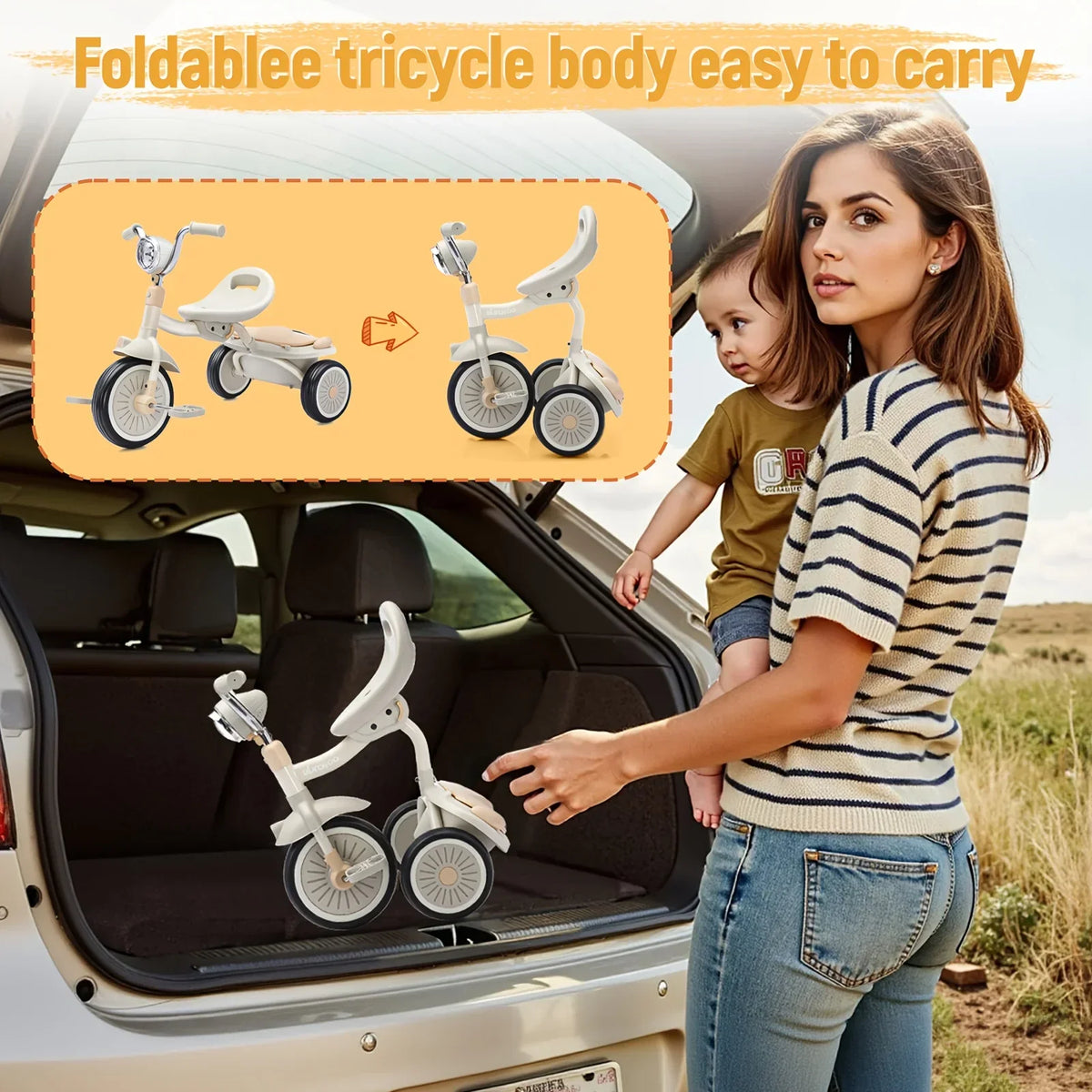 Tricycle et draisienne pliable 4 en 1 — vue 7