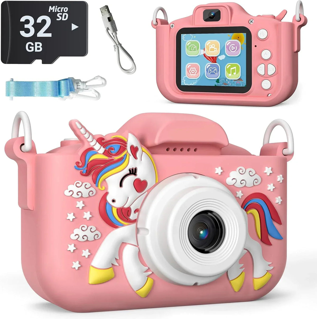 Appareil photo enfant licorne avec écran 2 pouces — vue 6