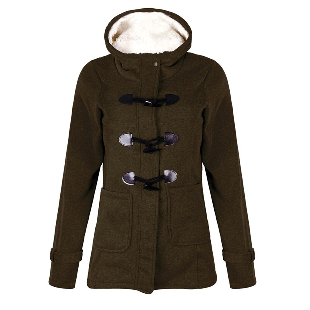 Duffle-coat doublé en polaire à brandebourgs — Amielle Paris