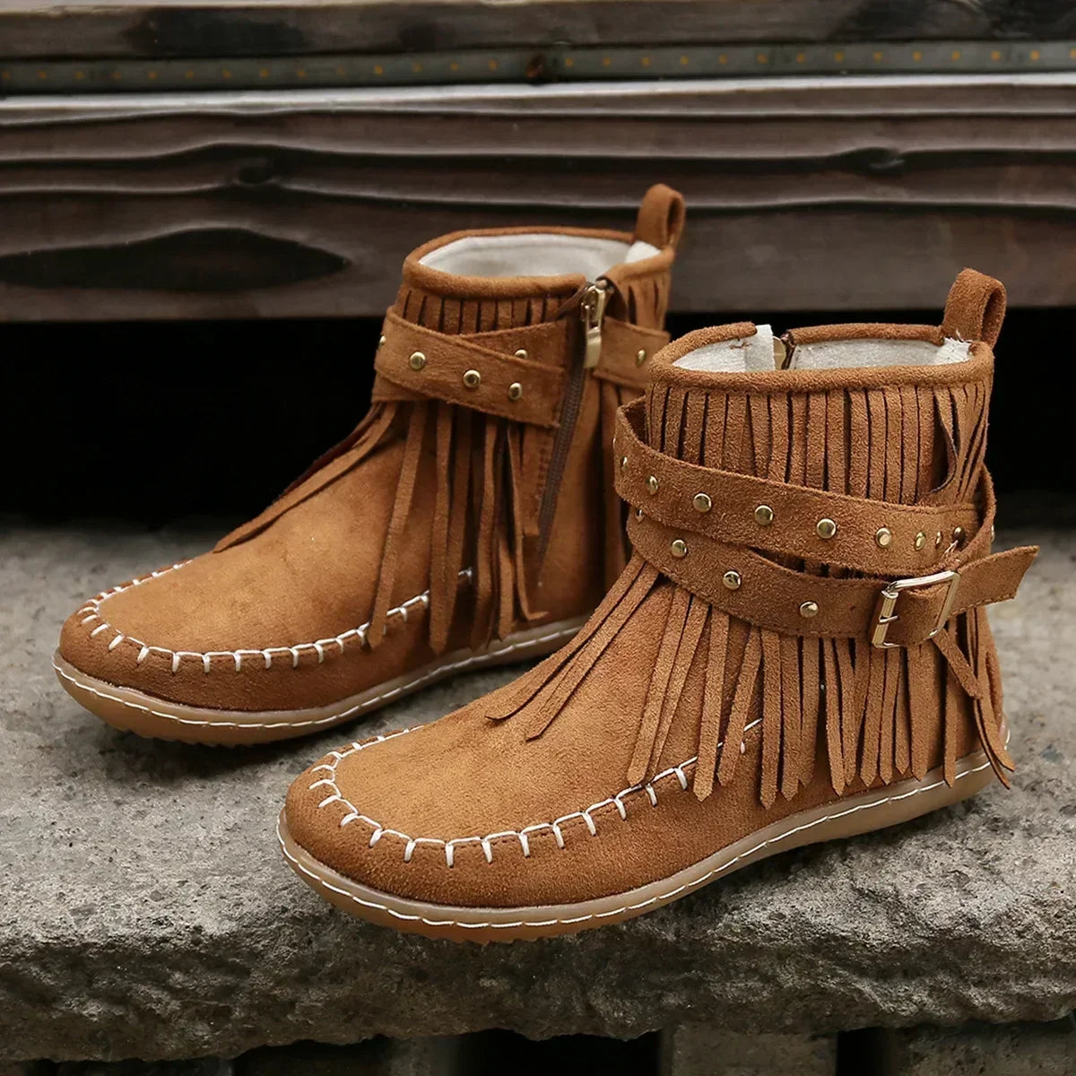 Bottines western à franges — vue principale