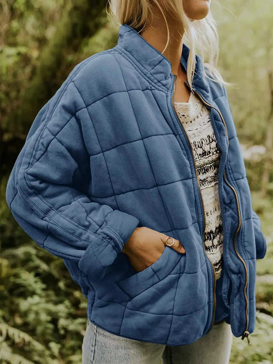 Veste matelassée doublée à coupe décontractée — Amielle Paris