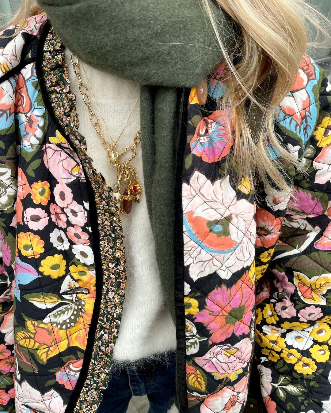 Fiona — Veste légère à motifs colorés — Amielle Paris