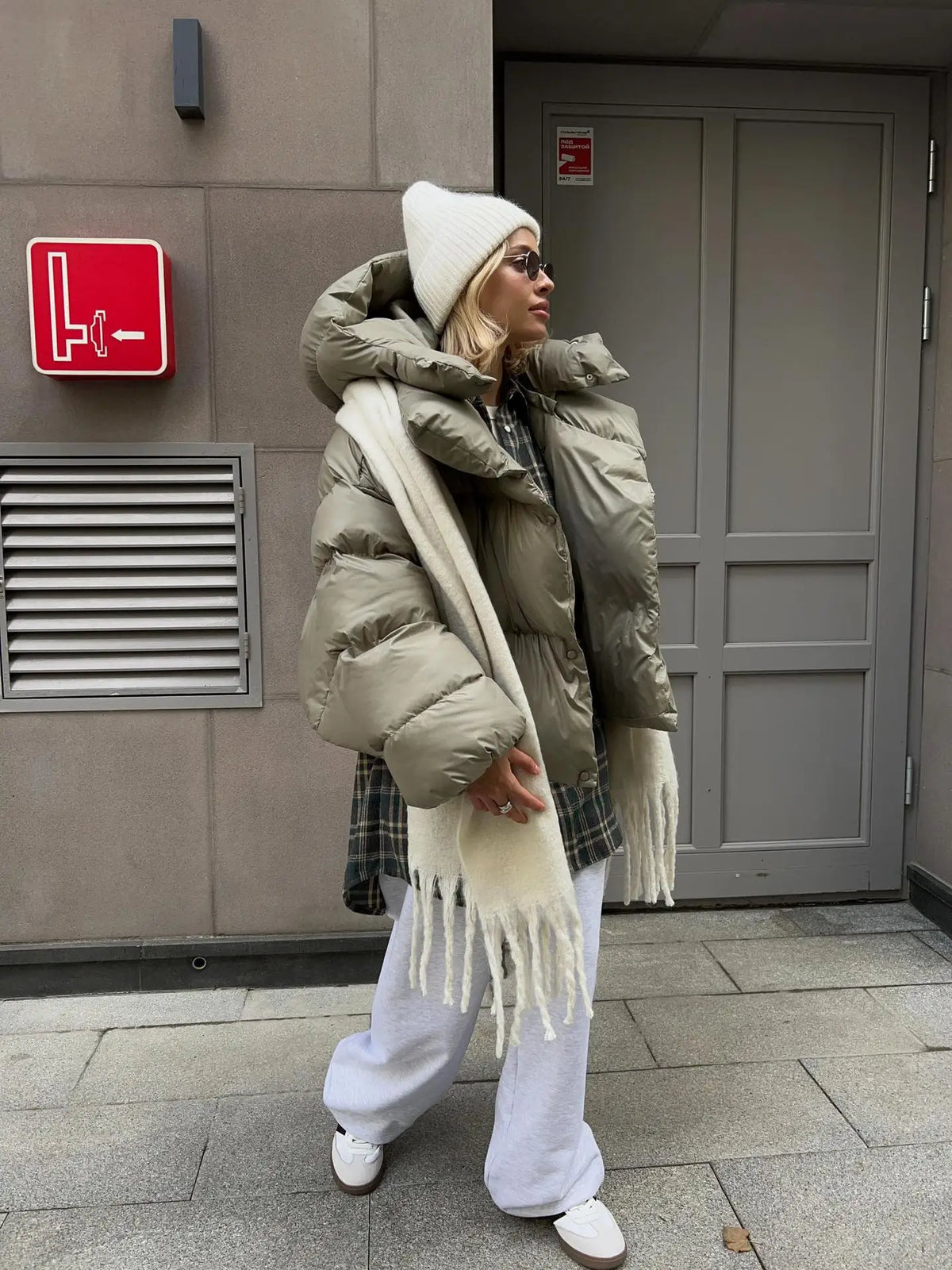 Elowen — Doudoune ample à capuche amovible — Amielle Paris