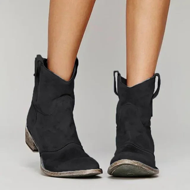 Camellia — Bottines western à semelle rembourrée — Amielle Paris