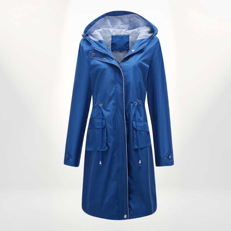 Rosalie — Parka longue à doublure rayée — Amielle Paris