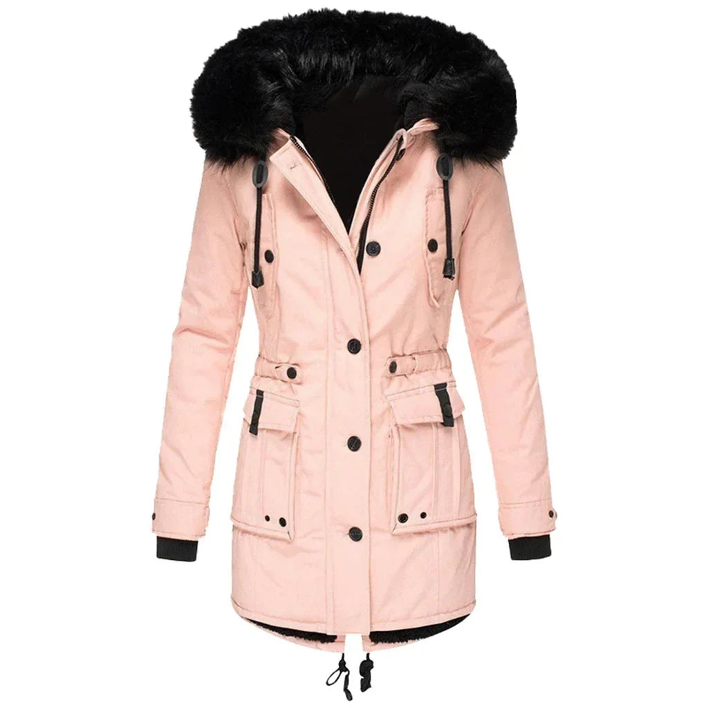 Elowen — Parka à taille coulissée et dos allongé — Amielle Paris