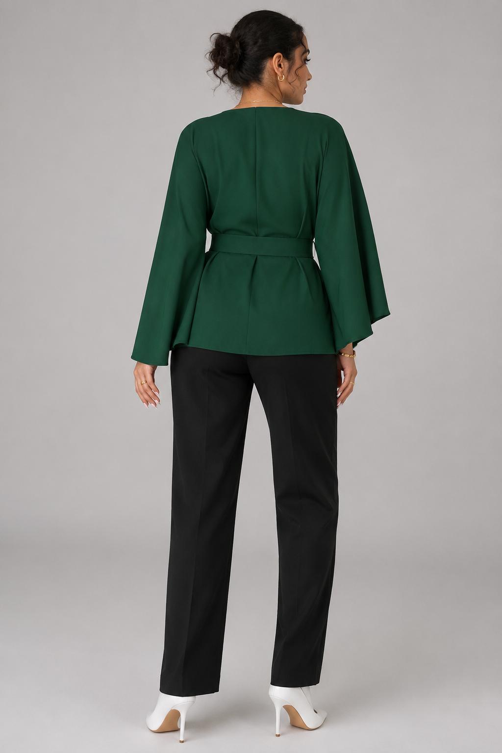 Blouse à manches cape ceinturée — Catalijn — Amielle Paris