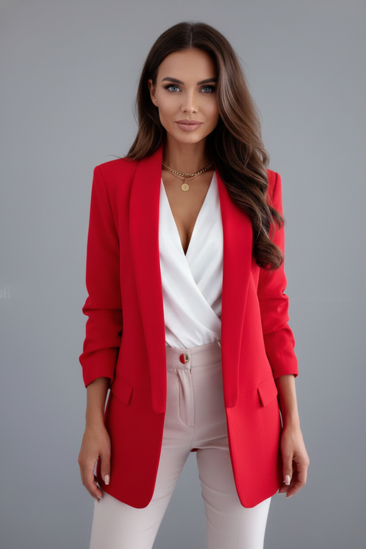 Blazer ouvert à col châle — Amielle Paris