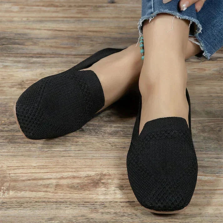Mocassins en maille à bout pointu — Amielle Paris