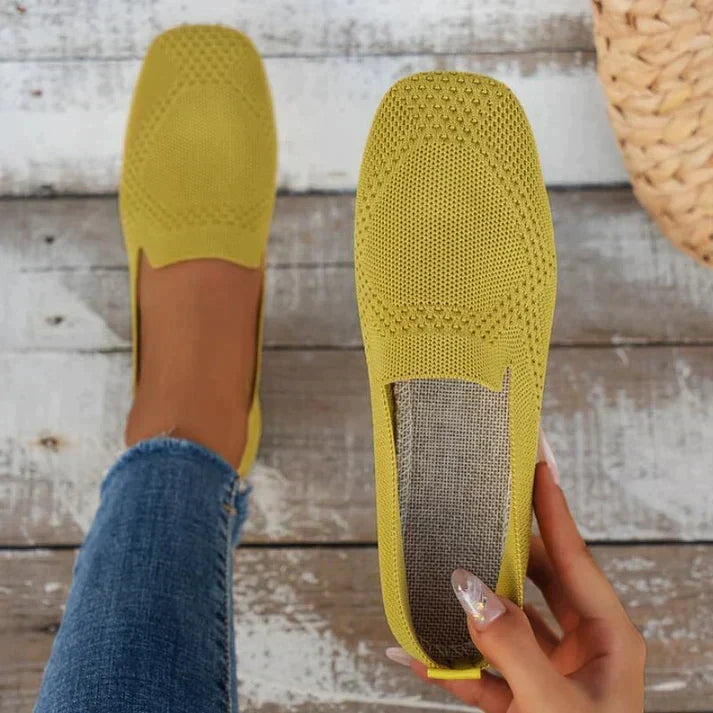 Mocassins en maille à bout pointu — Amielle Paris