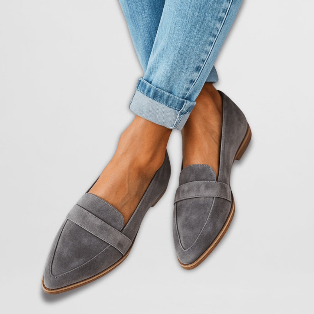 Mocassins plats à bout pointu et patte sur le dessus — Amielle Paris