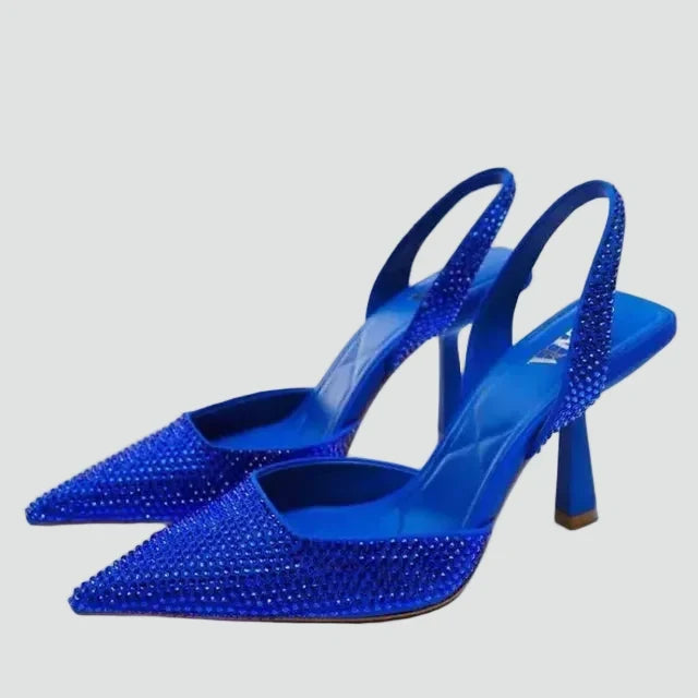 Escarpins à strass et bride arrière — Amielle Paris