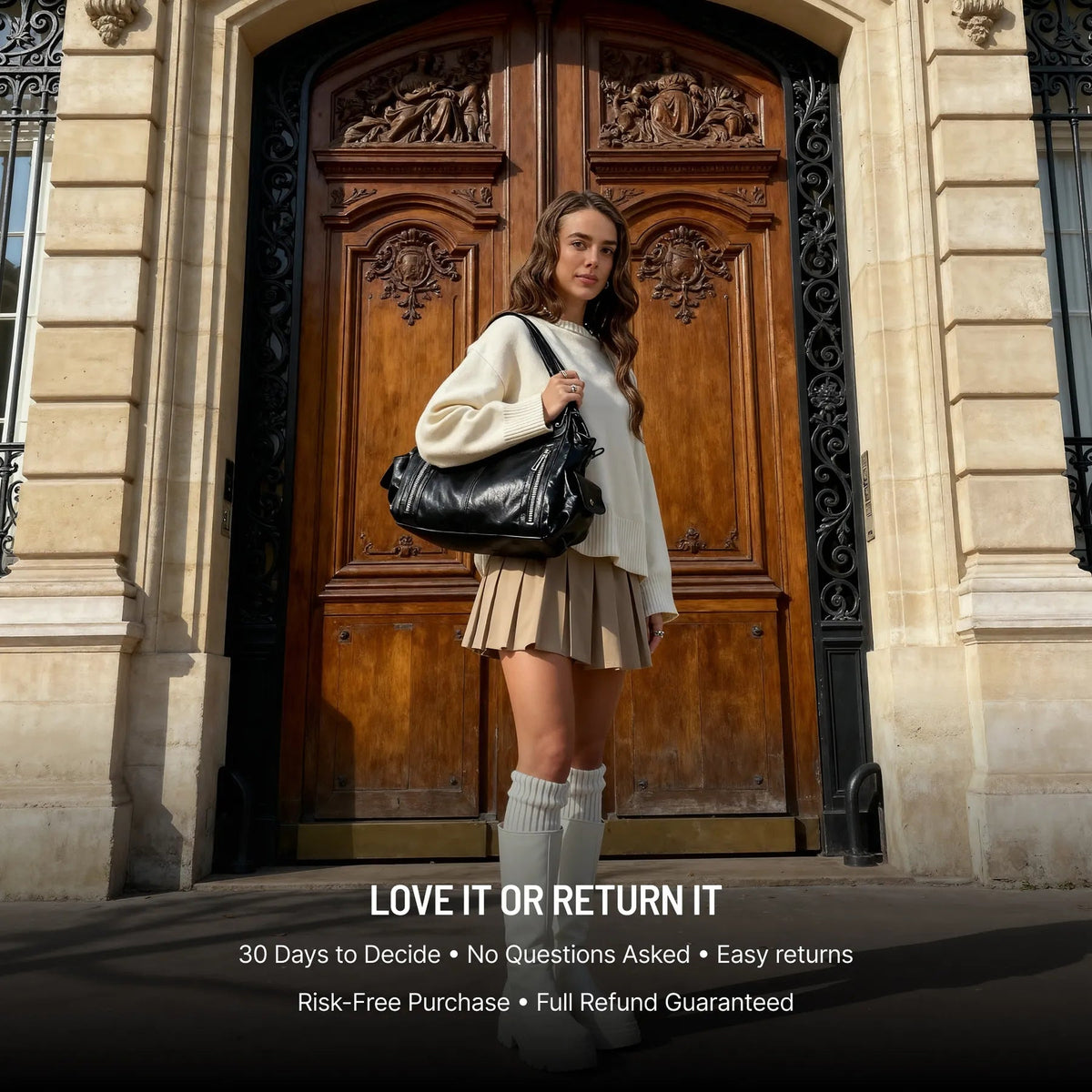 Launa | Sac bandoulière en cuir vegan