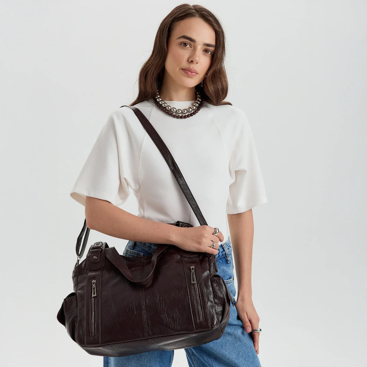 Launa | Sac bandoulière en cuir vegan