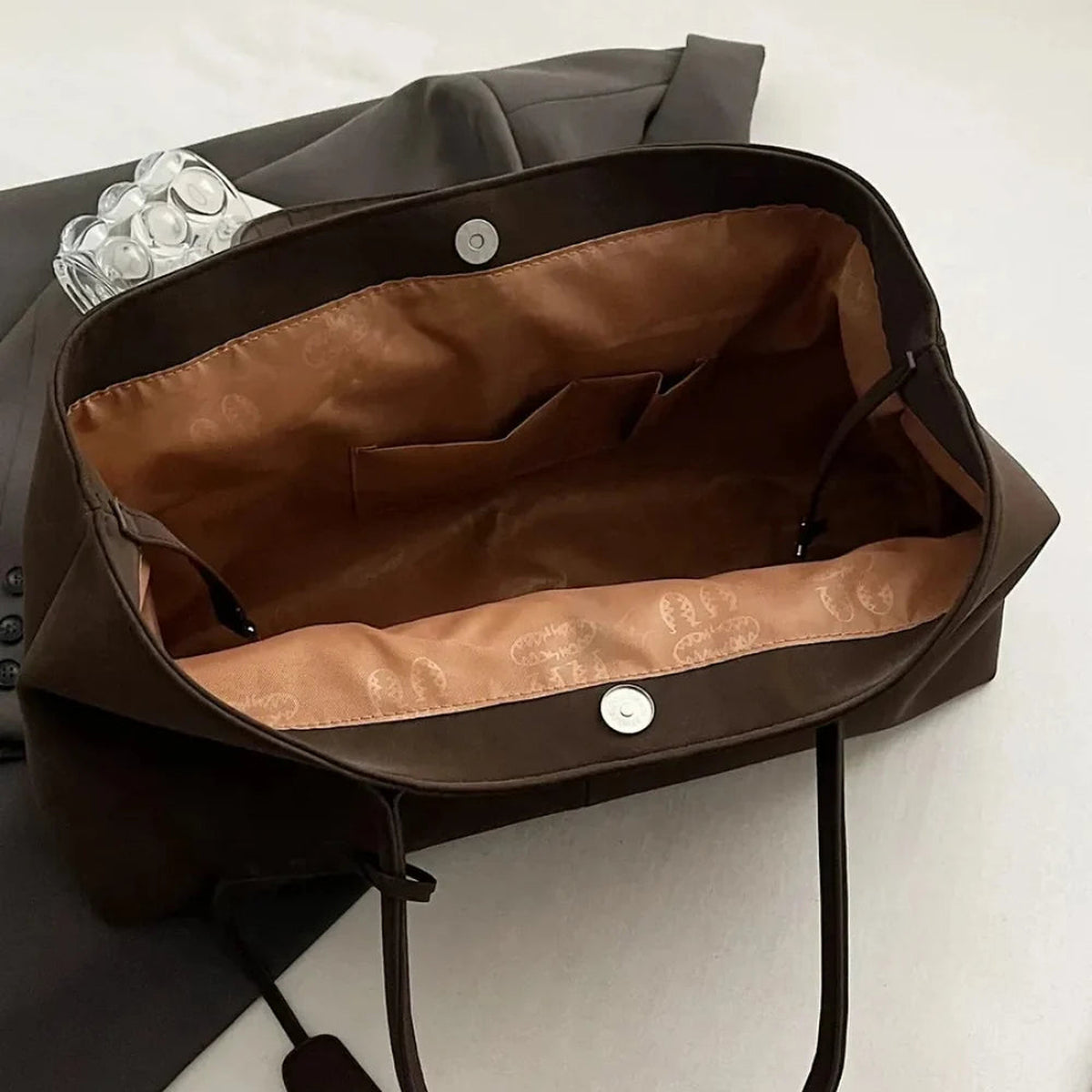 Lina | Sac cabas en suédine vegan