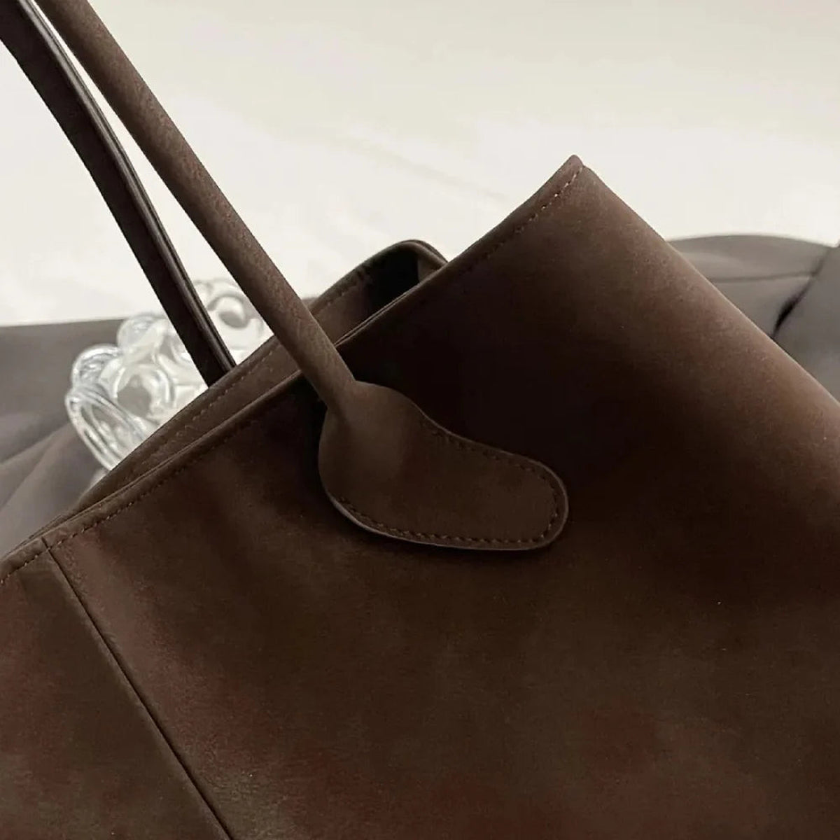 Lina | Sac cabas en suédine vegan