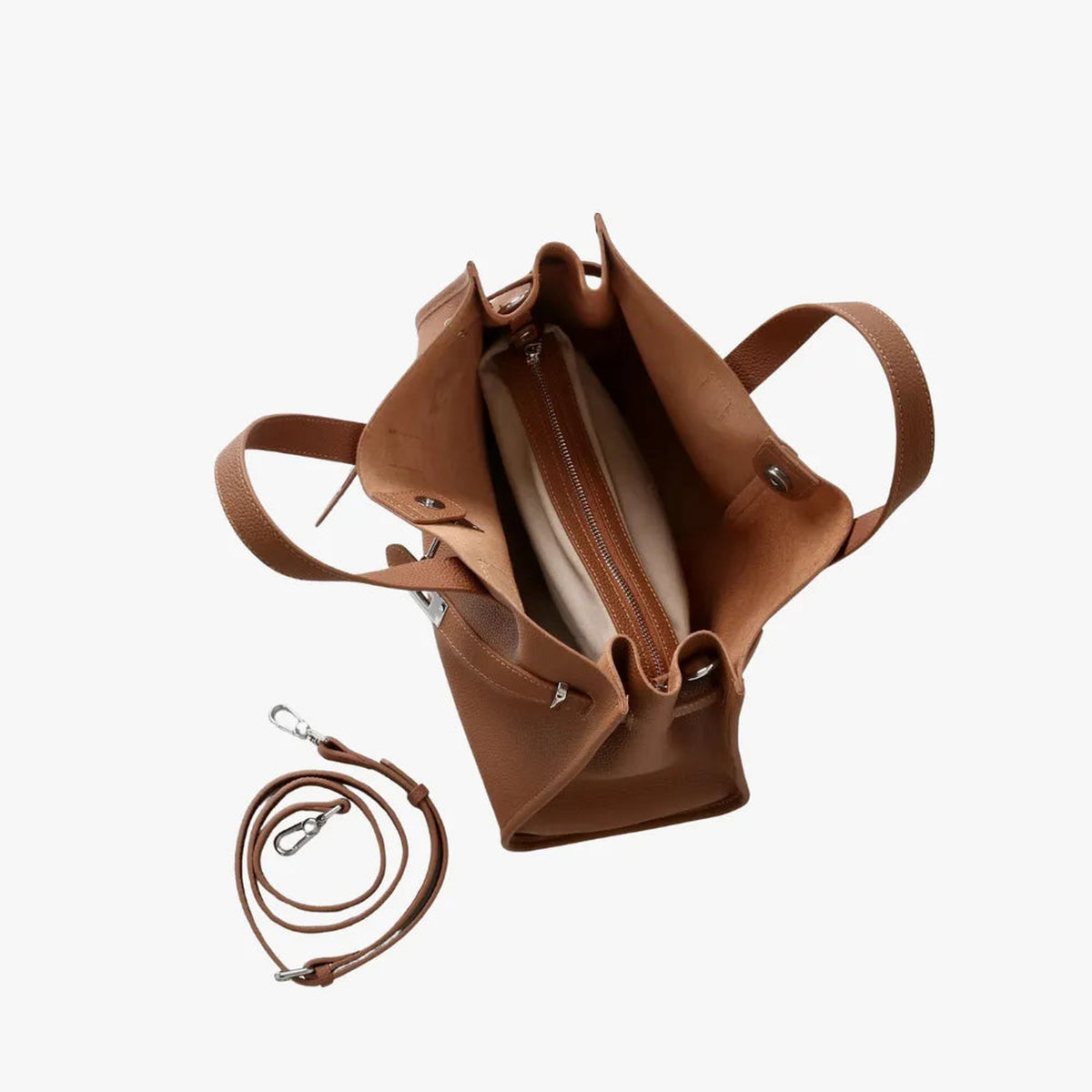 Loha | Sac cabas structuré en cuir grainé