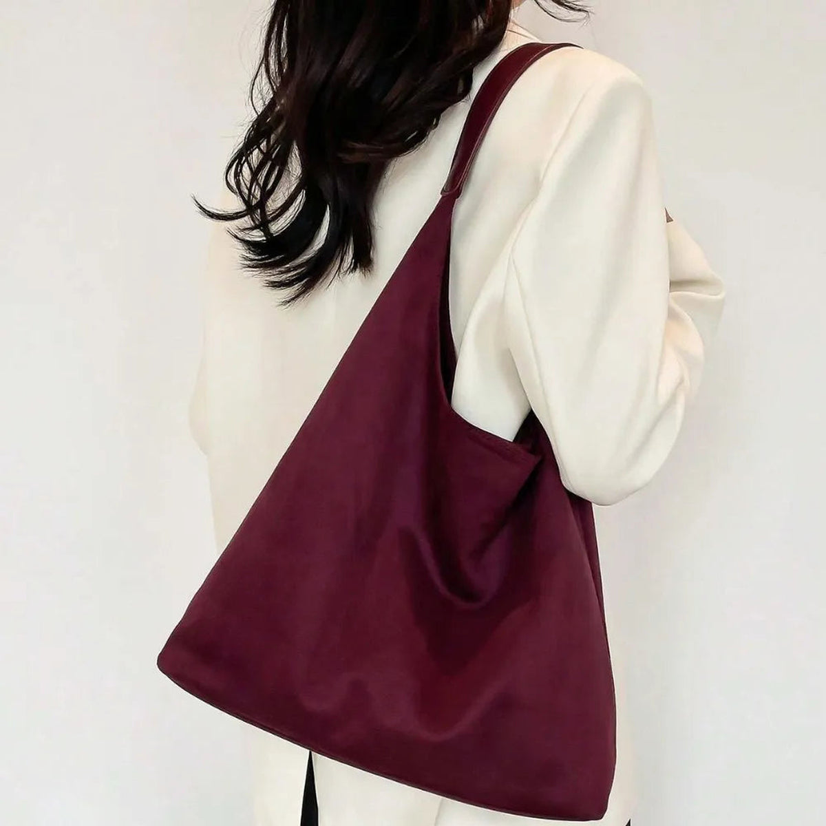Nalia | Sac hobo en suédine vegan