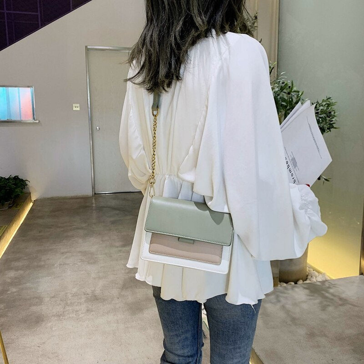 Vionelle | Sac bandoulière bicolore