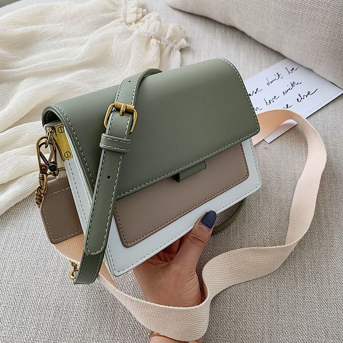 Vionelle | Sac bandoulière bicolore